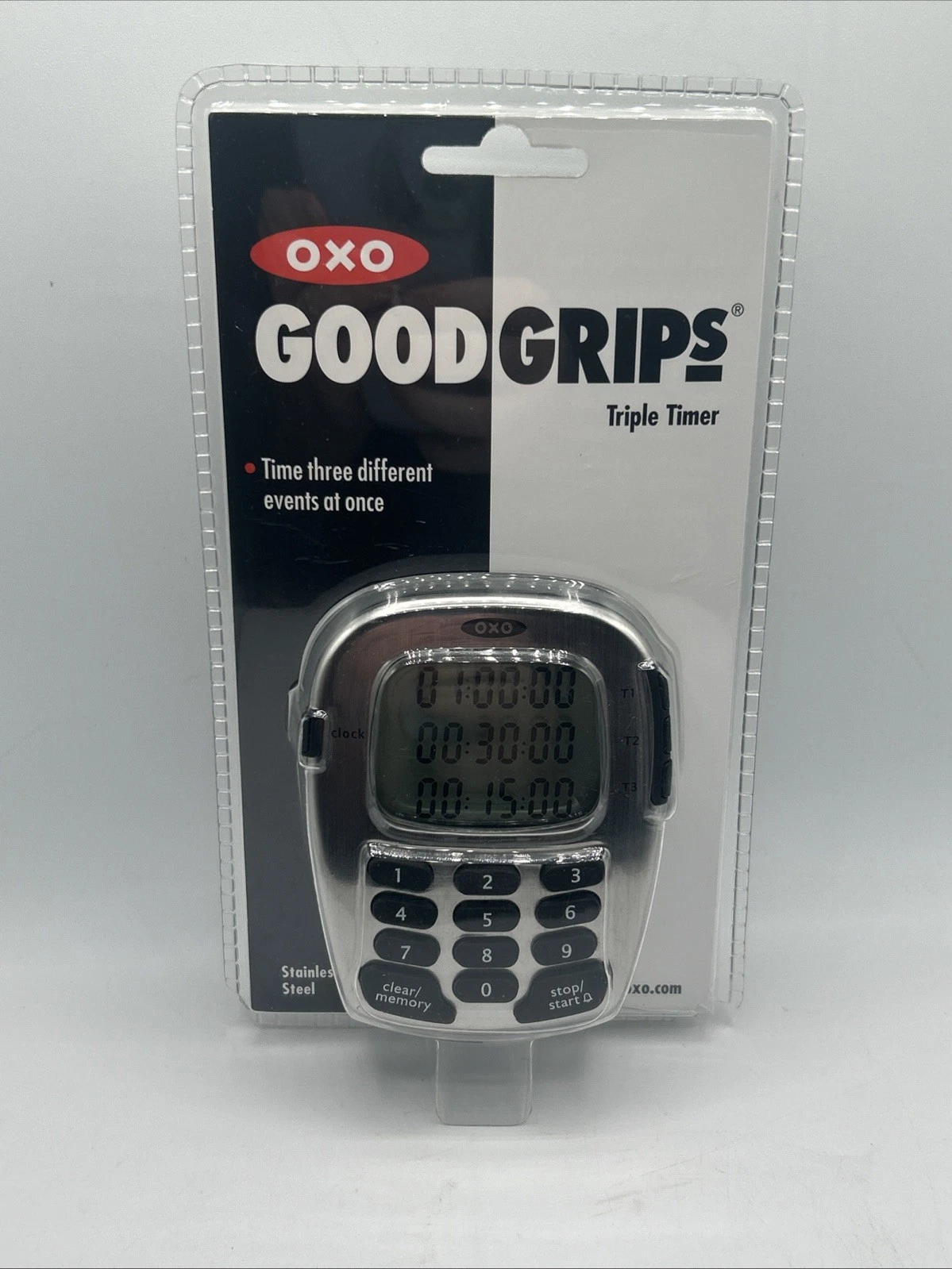 OXO Good Grips Digital Triple Timer Stainless Steel with Clock BRAND NEW SEALED
Opens in a new windo