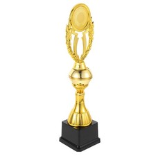 Gold Award Trophy Cup: Kids And Adults 14.15 Inch Plastic Trophies For Football