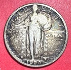 1920 US Standing Liberty SILVER Quarter! "Philadelphia" Mint! Choice FINE! Coin!