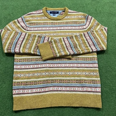 Pull rayé multicolore Tommy Hilfiger garçon taille L/14 pull col rond - Photo 1/4