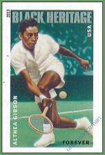 4803a Althea Gibson Black Heritage Imperf Single fr. Press Sheet No Die Cuts