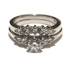 GIA certified 14k white gold .95ct round diamond engagement wedding ring 6.5g — photo 4