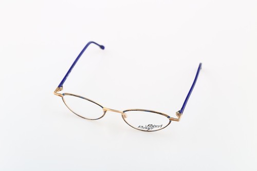Robert Rudger 1710 112 C1, 90s blue & colorful oval cat eye eyeglasses frames - Picture 4 of 10