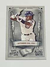 2021 Topps Allen & Ginter Baseball Historical Hits - Sammy Sosa - Chicago Cubs
