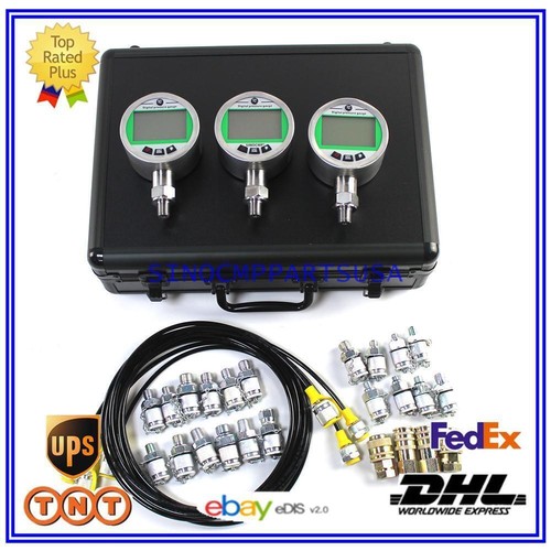 Kit de prueba de manómetro hidráulico digital para excavadora 1 pieza 16Mpa + 2 piezas 70Mpa - Imagen 4 de 8