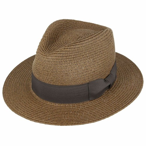 đź’ŽUNISEX PAPER STRAW CRUSHABLE SUMMER HAT WITH BAND AND ADJUSTABLE SWEATBAND - Picture 11 of 25