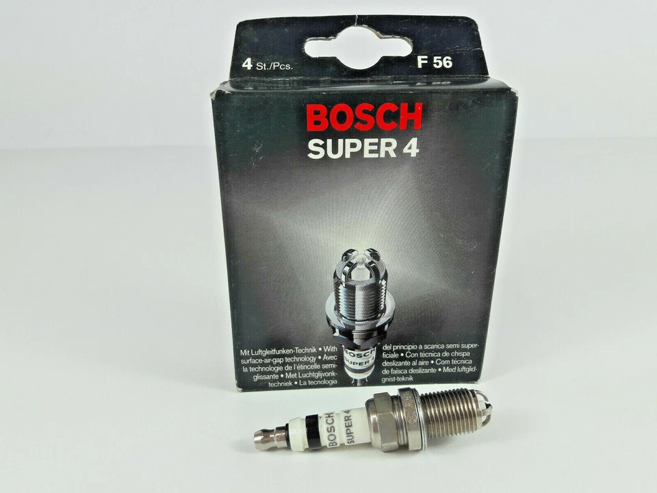 Vela de ignição 8x BOSCH SUPER 4 F56 para Alfa Romeo 155 164 2.0 8V Twin Spark '92-'95 - Imagem 3 de 4