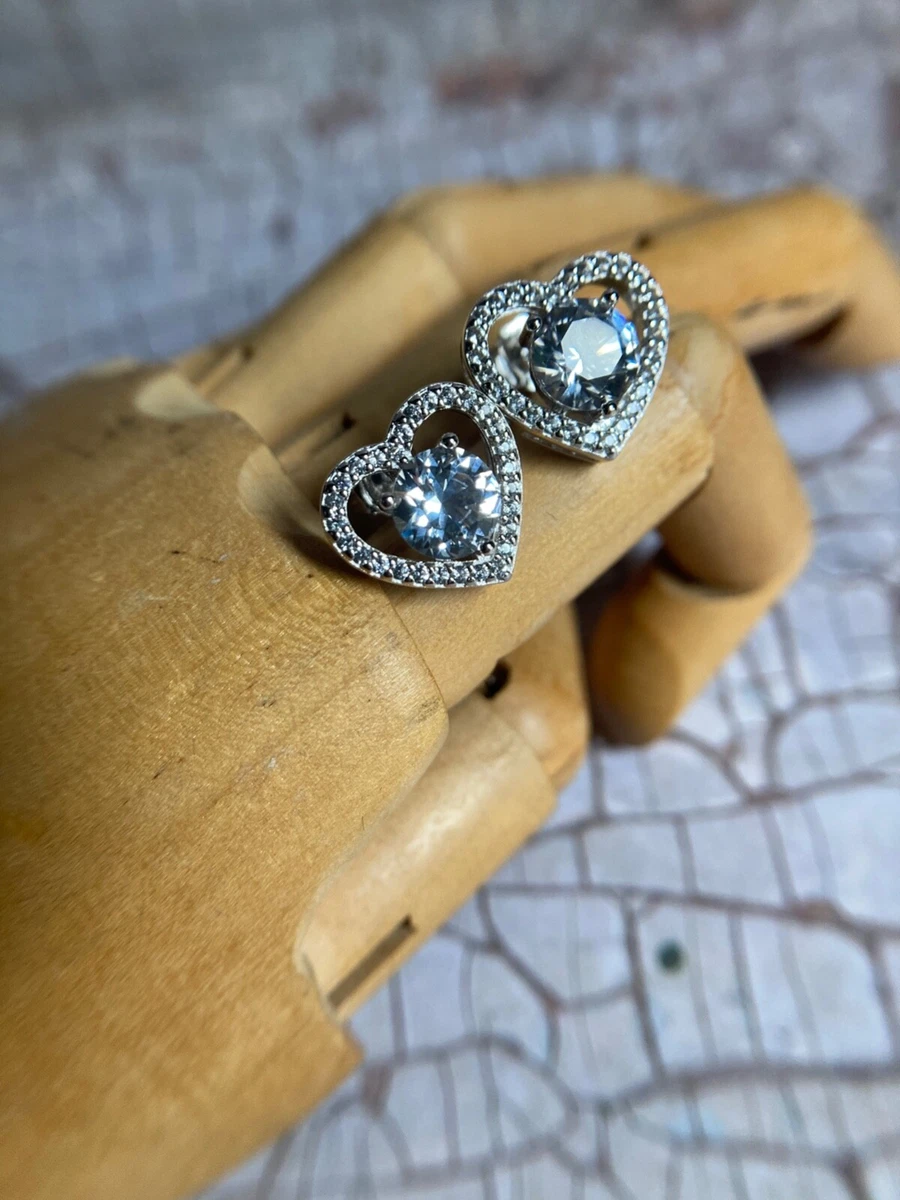 Zales gold heart sale earrings