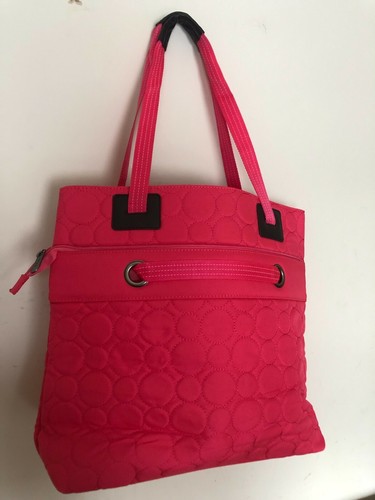 Brand New Thirty One Gifts Coral Quilted Dots Vary You Versatile Bag - Picture 6 of 11