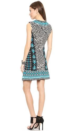 Nanette Lepore Womens Knit Sleeveless Safari Sheath Dress Size L $378 NWT - Picture 2 of 6