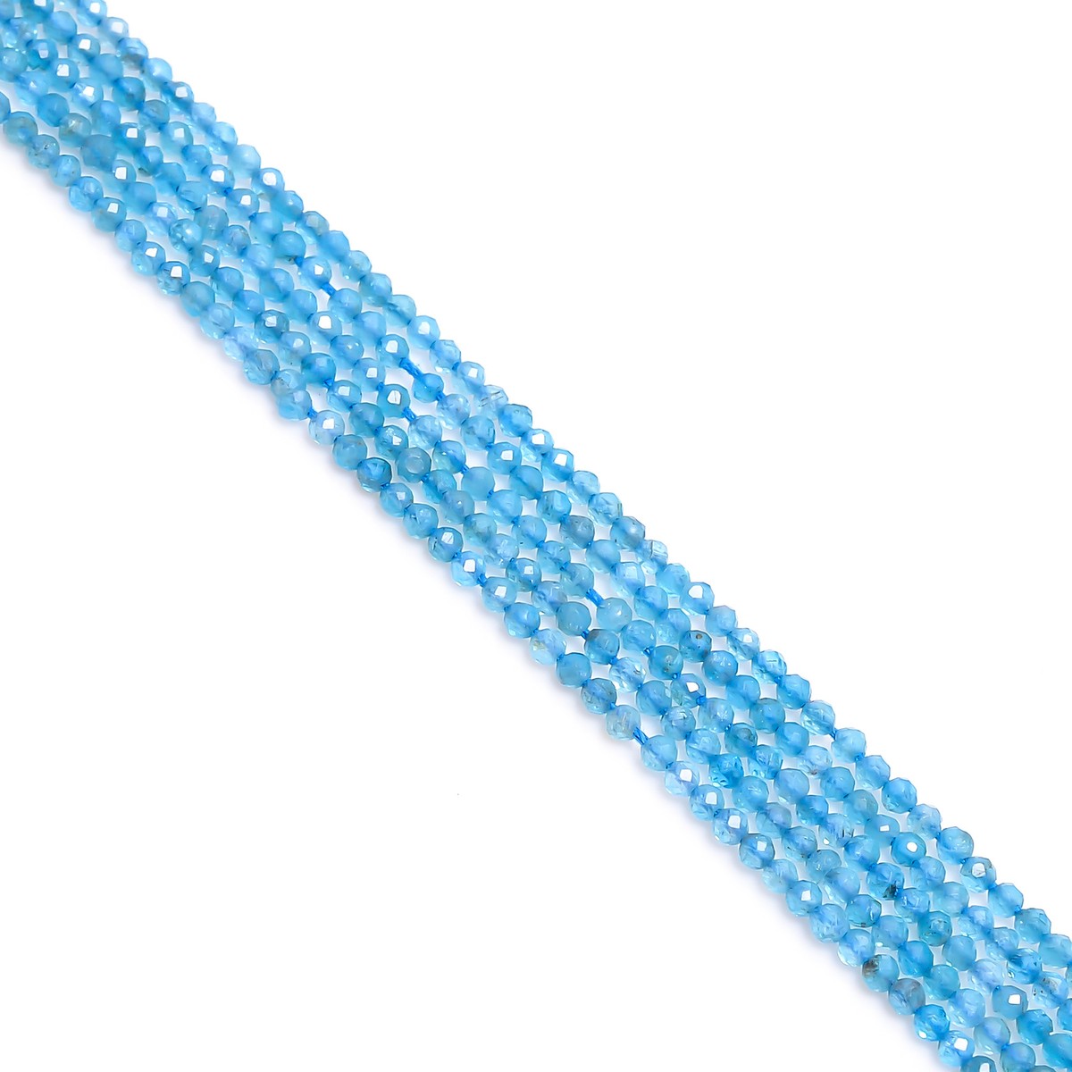 Perle Rondelle Micro Sfaccettate Da 2 Mm-2,5 Mm Di Apatite - Foto 5