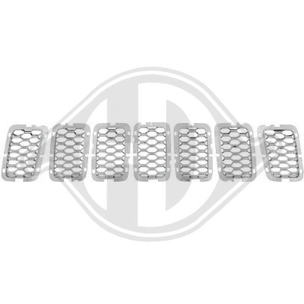 Diederichs KüHlergitter Passend FüR Jeep Grand Cherokee IV WK WK2 Chrom-image