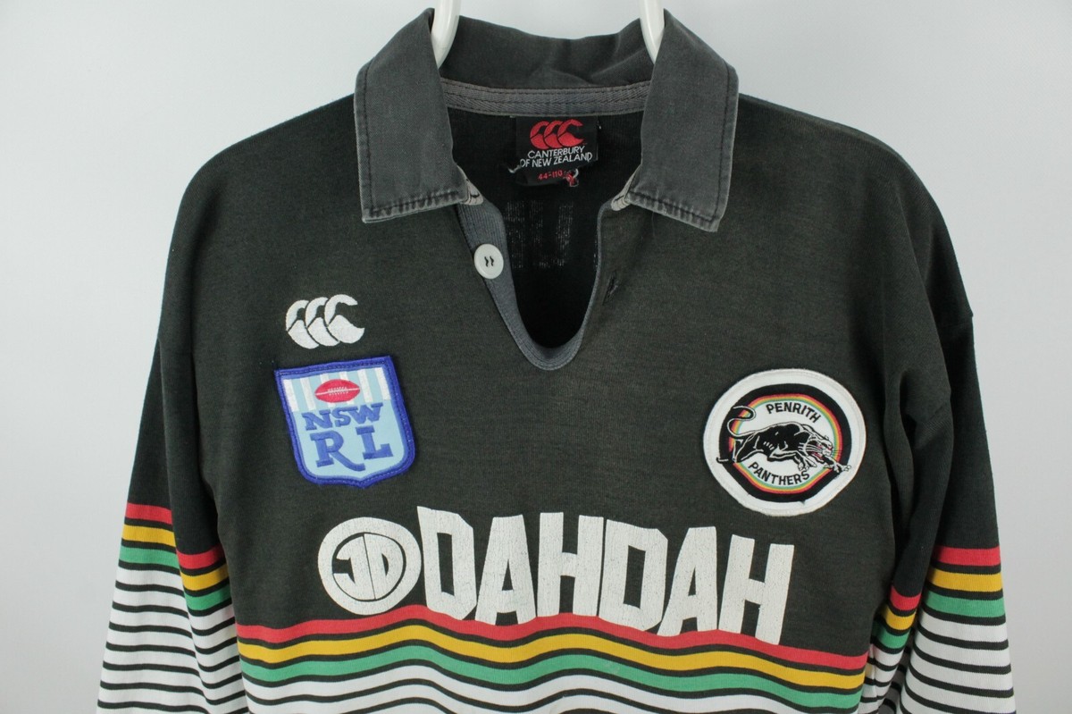 NSWRL90s Penrith Panthers Dahdahラグビーシャツ NSWRL90s Penrith Panthers Dahdahラグビーシャツ NSWRL90s
