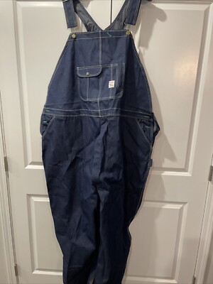 VINTAGE POINTER カバーオール Made in USA Vintage Pointer Brand Overalls Button Fly 62X32 Denim Hard To Find