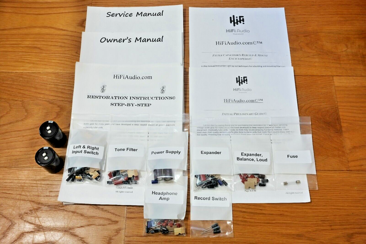 Macintosh メンテナンスブックー McIntosh C4 restoration recap repair service rebuild kit