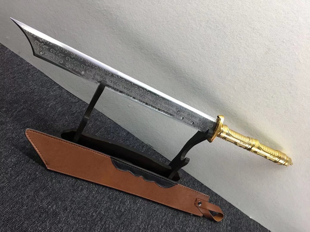 Chinese KUNGFU Broadsword Manganese Steel Blade Battle Dao Sharp