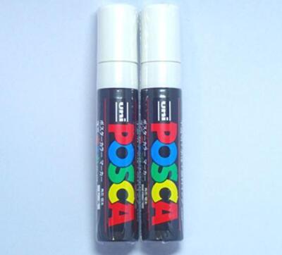 Uni Posca Paint Marker PC-17K White, 2 pens per Pack(Japan Import) 