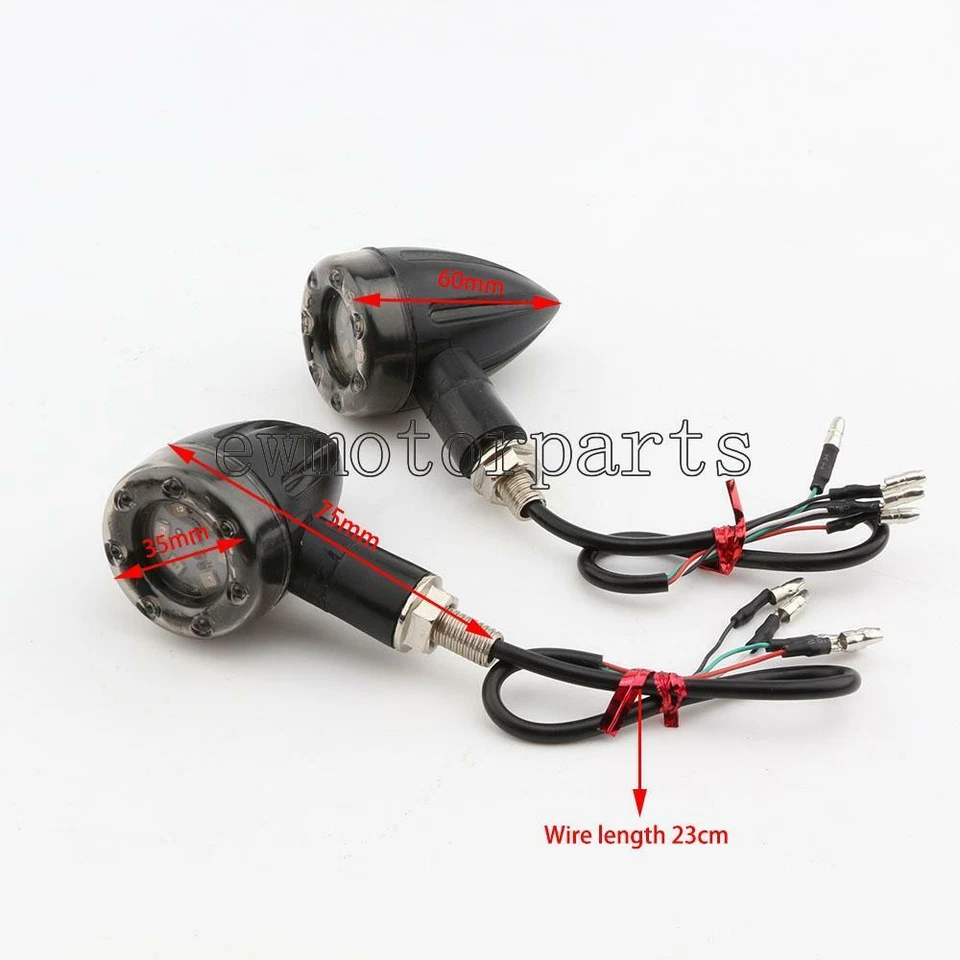 Mini luz LED de plástico de 2,2" para Kawasaki KZ 650 750 1000 1100 1300 Foto 2 de 4