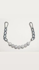 BRAND NEW Gray Leopard  Glitter Beaded Curb Strap by ALW Equine