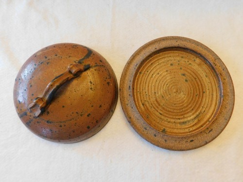 Crescent Moon Pottery Butter Cheese Brie Dish - Picture 8 of 12