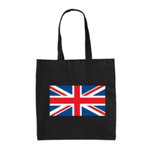 Union Jack Flag - Canvas Tote Bag - UK London Britain British United Kingdom