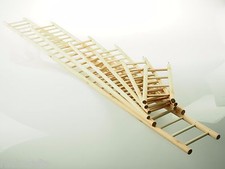 Wood Hamster Gerbil Mouse Bird Parrot Small Animals Ladder With Hooks 10" - 48"