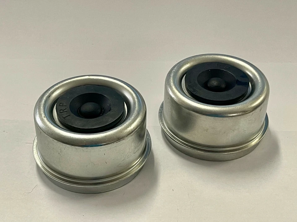 QBBC (Qty 2) 2.44" Dexter EZ Lube Rubber Plug Dust Cap Grease Cover Trailer Axle Hub