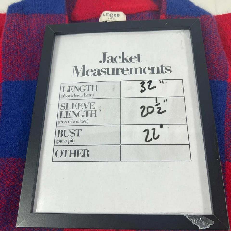 Abrigo Suéter Umgee Mujer Talla Pequeña Botón Delantero Azul Rojo Cuadros Largo Cuello en V Foto 4 de 4