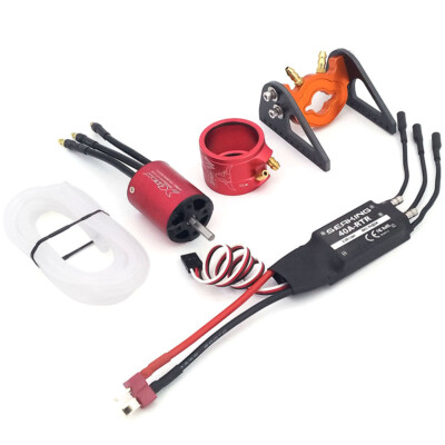 2835 KV3500 Brushless Motor & Water Cooling Jacket & 40A ESC 5V BEC for RC Boat