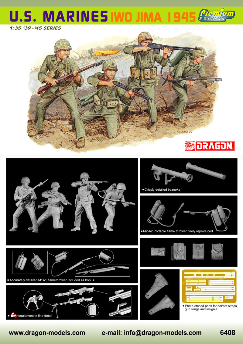 US Marines IWO Jima 1945 1/35 Dragon 6408 Premium edition | eBay
