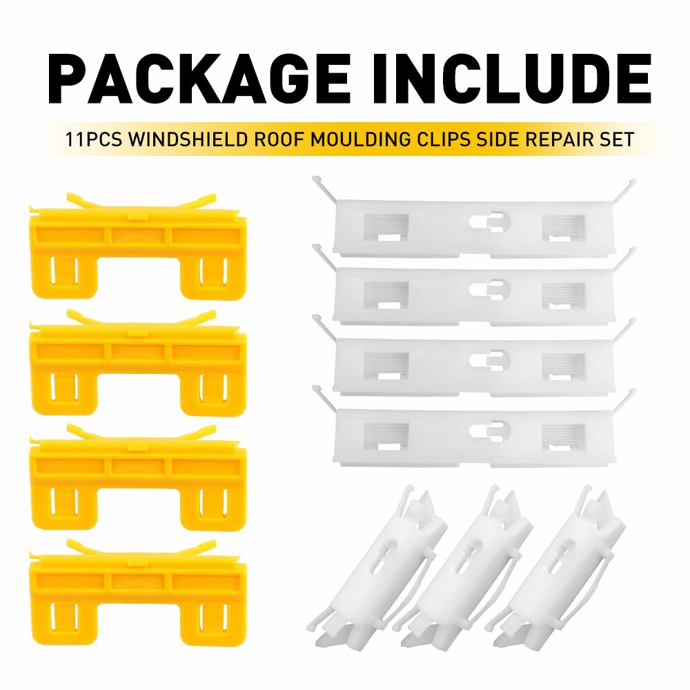 22X Auto Car Windshield Roof Moulding Clips Repair Set For 2004-09 Acura TL TSX