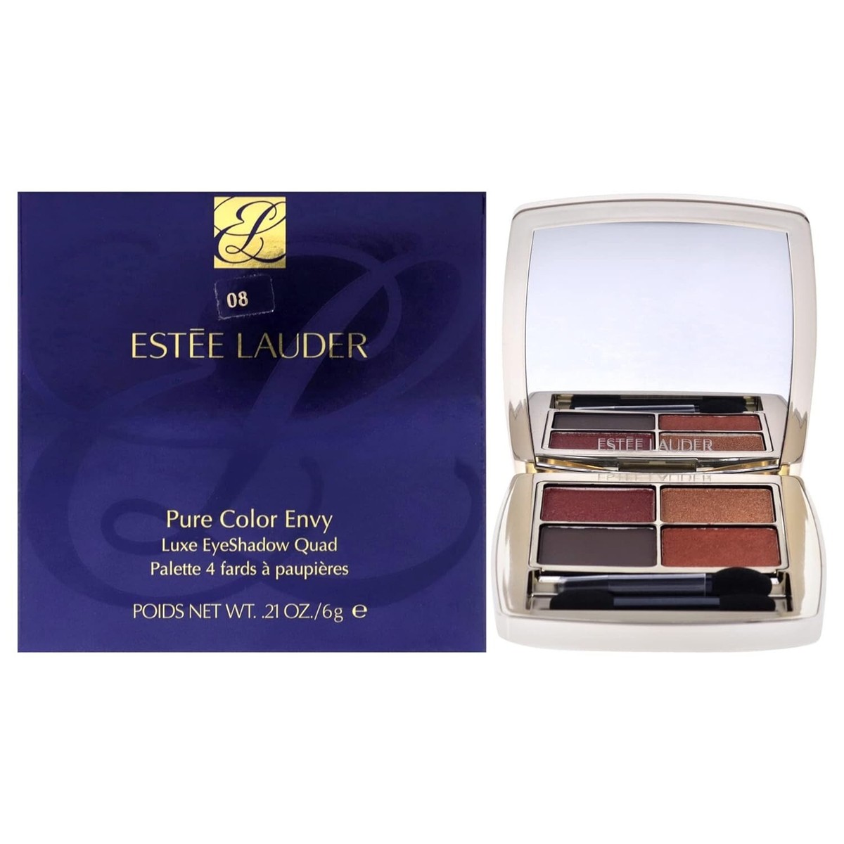 Estee Lauder Pure Color Envy Luxe Eye Shadow Quad 08 Wild Earth