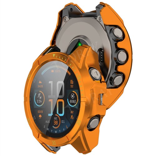Tempered Glass+Case For Garmin Fenix 8 43/47/51mm Full Cover PC Screen Protector - Picture 47 of 47