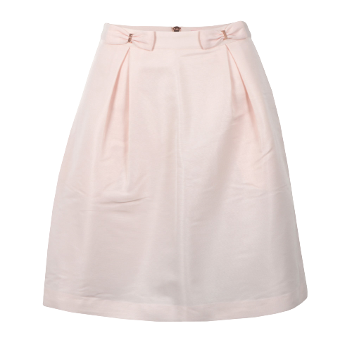 Ted Baker rosa Pheobie Mini-Rock mit doppelter Schleife TB Größe 0 UK 6 UVP £99 LN024 GG 18 - Bild 5 von 8