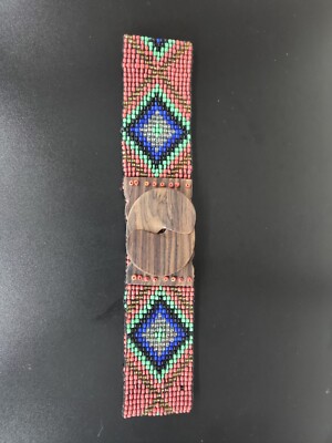 Wonderful Mexican Handmade Beaded Stretch Belt Ron Chaquiron  display picture 1