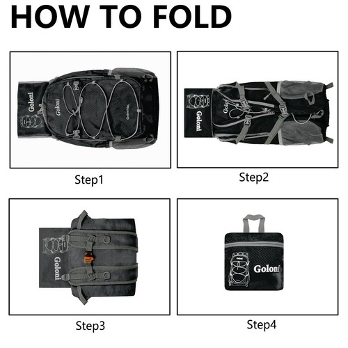 Hiking Backpack Bag40l Ultra Lightweight Packable Backpackwater Resistant Foldab - Picture 5 of 6