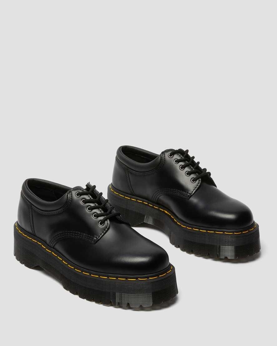 Dr Martens 8053 Quad Platform Shoes, UK 7, black leather, very good  condition | eBay