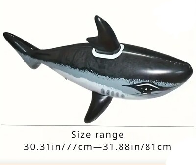 Inflatable Shark Beach Pool Swimming Toy Childrens Party Prop