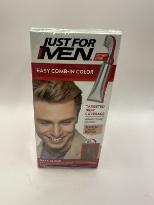 Just For Men Comb-In Easy No-Mix Hair Dye Color A-15 Dark Blond 1.2 Oz (3-Pack)