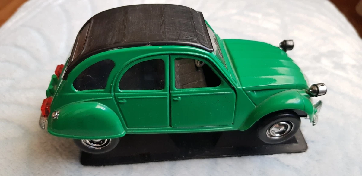 Miniature Polistil 1973 – Citroën 2CV Verte – Échelle 1/25 – Italie (boîte Incluse)