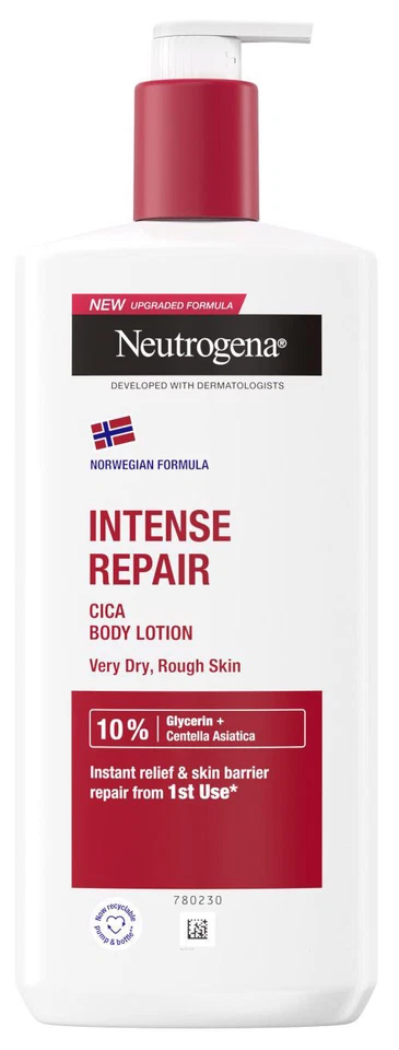 Loción corporal reparadora intensa NEUTROGENA para piel muy seca y áspera 400 ml 13,5 fl oz Foto 2 de 4