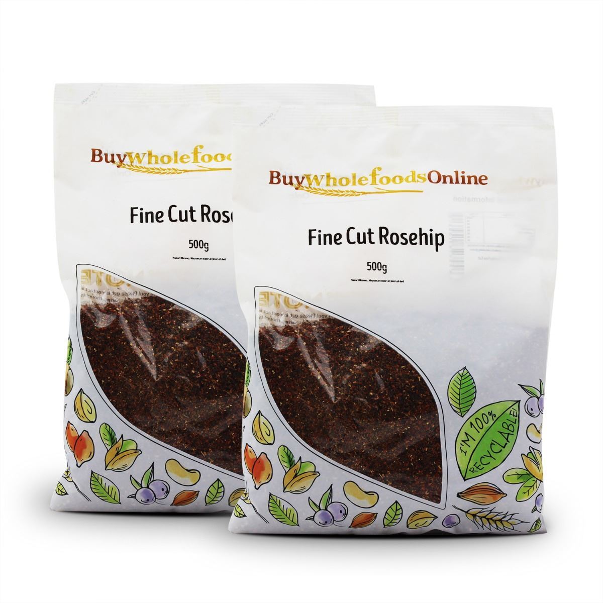 Rosehip Fine Cut 1kg | BWFO | Free UK Mainland P&P