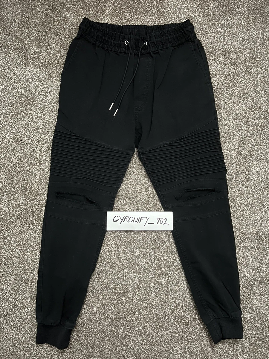 Divided by H&M Pants Distressed Black Utility Joggers Men’s Size 32