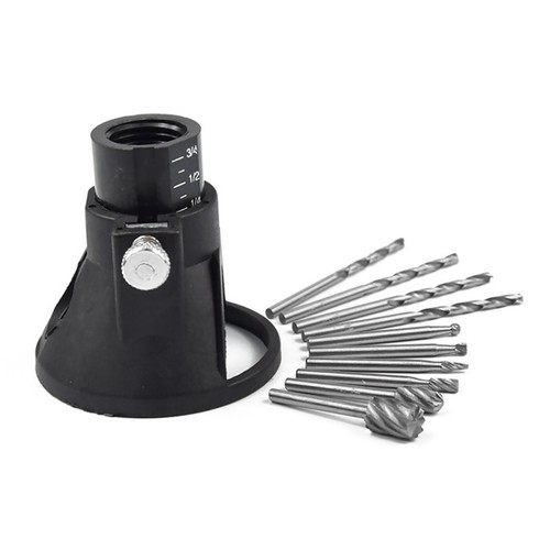 Large Window Wood Cutting Guide HSS Router With Drill Bits Set For Dremel F - Picture 2 of 16