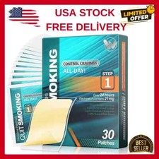 Nicotine Patches Effective Helps Quit Smoking, 21 Mg, 30 Patches Smoking Aid