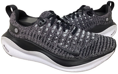 Nike Women's React X Infinity Run 4 Lace Up Athletic Shoes Blk/Wht Size:6.5 181M
