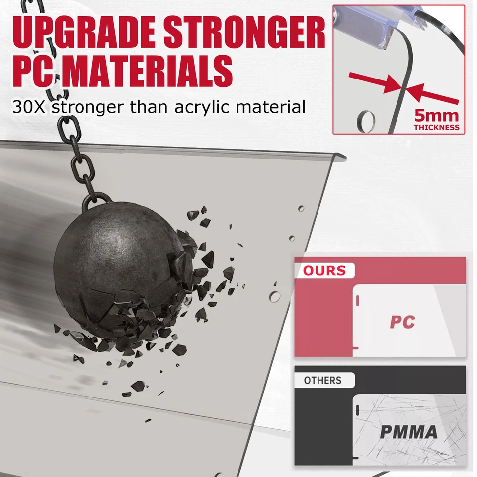 Tinted Folding Windshield Golf Cart Windscreen For Club Car Precedent 2004-UP - Image 4 of 4