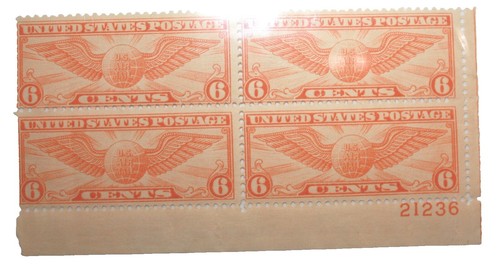 RARE 1940S RED 6 CENT U.S. AIR-MAIL STAMP | eBay