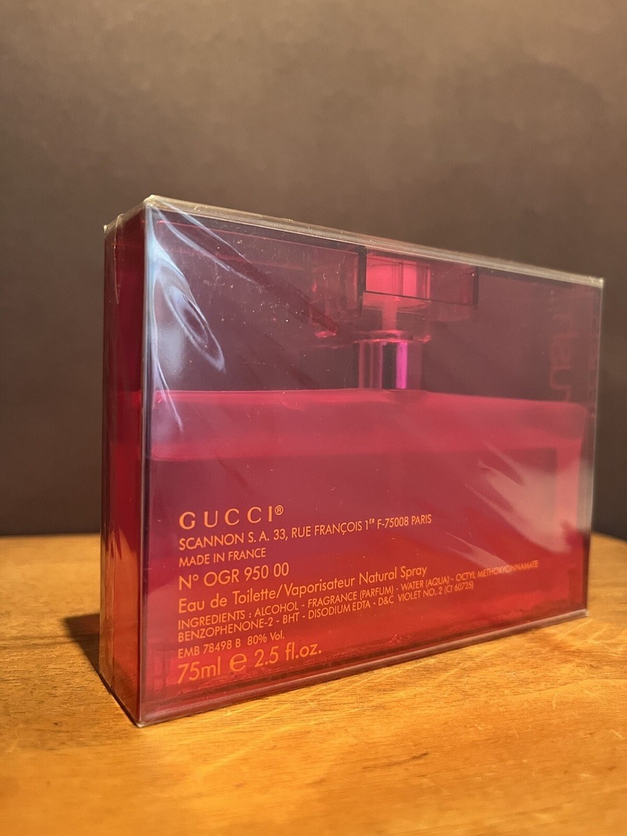 GUCCI RUSH 2 Eau de Toilette Spray 2.5 FL. OZ. / 75 ml New GUCCI RUSH 2 Eau de Toilette Spray 2.5 FL. OZ. / 75 ml New