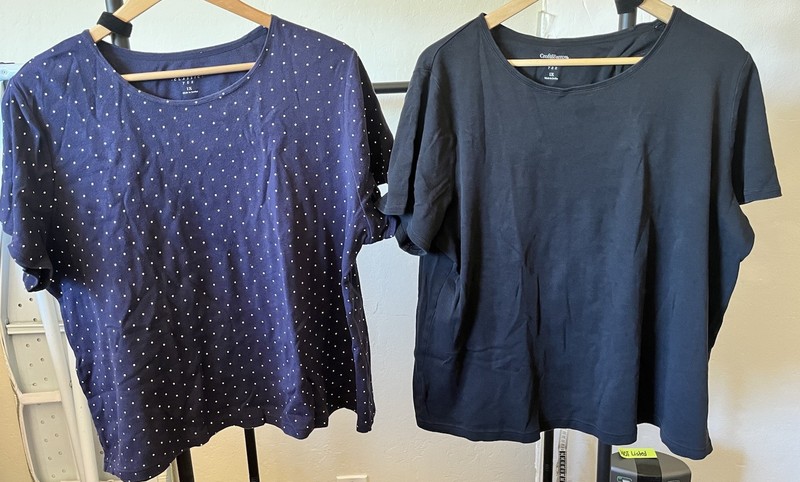 Lot Of 2 Women’s Classic T-Shirts Croft Barrow 1x
